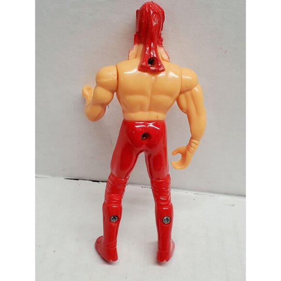 Luchador Action Figure - 5" Muscular & Masked Wrestler - Red Suit - Picture 3 of 7